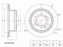 ���� ��������� ST-4615A224, ������ ST4615A224 ����
