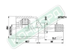 ���� ���������� JR/GAZ Volga Siber 25x40x32 | Patron | PCV9538 PCV9538 ����