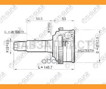 ���� �������� /TI-GUAR ��� Daihatsu Pyzar /G301G, 1.6L, HDEP, G303G, 1.5L, HEEG /1996-2002 /C ABS /22*52*24 [TG2833] TG2833 ����