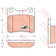 ������� ��������� �������� TRW, �������� �� ��� (4 ��), ���. GDB1276 GDB1276 ����
