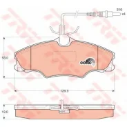 ������� ��������� �������� TRW, �������� �� ��� (4 ��), ���. GDB1193 GDB1193 ����