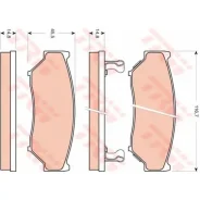 ������� ��������� �������� TRW, �������� �� ��� (4 ��), ���. GDB3436 GDB3436 ����