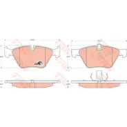 ������� ��������� �������� TRW, �������� �� ��� (4 ��), ���. GDB1559 GDB1559 ����