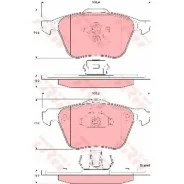������� ��������� �������� TRW, �������� �� ��� (4 ��), ���. GDB1576 GDB1576 ����