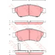 ������� ��������� �������� TRW, �������� �� ��� (4 ��), ���. GDB3290 GDB3290 ����