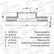 ���� ��������� Avantech, ��������, ������/�����, 1 ��, ���. BR0538S BR0538S ����