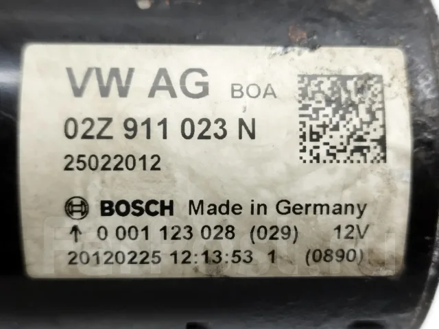 ������� Skoda Fabia 2 (5J) 2012 [132363] 02Z911023N, 0001123029, 0001123028 ����