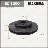���� ��������� Masuma, front Toyota MARK II JZX90 92-07 [��.2] Masuma BD1250, �������� BD1250 ����