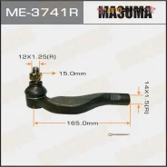 ���������� ������� ���� Masuma Toyota MARK II / GX115, JZX105 92-04 RH Masuma ME-3741R Masuma, ������ ME3741R ����