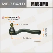 ���������� ������� ���� Masuma Mitsubishi Pajero / V6#W, V7#W 99-06 RH Masuma ME-7841R Masuma, ������ ME7841R ����