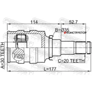 ���� ���������� 30x35x20 | ����� ����/��� | Febest 0111ZRE142 0111ZRE142 ����