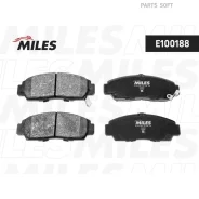 ������� ��������� �������� (��� �������) (����� Semi-Metallic) Honda Civic 01-05/FR-V 1.7-2.2 05-/Stream 1.7/2.0 01- (TRW GDB3268) E100188 Miles E1001...