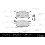 ������� ��������� ������ (����� Semi-Metallic) Honda Accord 85-89/Civic 87-01 (TRW GDB499) E110516 Miles E110516 E110516 ����