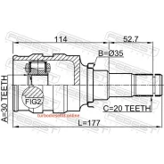 ���� ���������� 30x35x20, ����� ����/��� Febest 0111ZRE142 0111ZRE142 ����