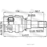 ���� ���������� 30x35x20 | ����� ����/��� | Febest 0111ZRE142 0111ZRE142 ����