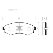 ������� �������� ���.! KIA Joice 2.0i 00, Hyundai Matrix FC 1.6i/1.8i/1.5CDRi 01 Sangsin Brake SP1054F SP1054F SP1054F ����
