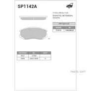 ������� �������� ��������! Mitsubishi Lancer/Colt 1.3-1.8 89-92 Sangsin Brake SP1142A SP1142A SP1142A ����