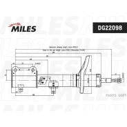 ����������� ������ ������ ������� Toyota Corolla/Sprinter EE/AE100 06/91-05/95 (KYB 332074) DG22098 Miles DG22098 DG22098 ����