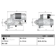 ������� 12V 1.1Kw AUDI A1/A3/Q3/S3/TT 1.6-2.0 03- / SEAT Altea/Leon/Toledo 1.6-2.0 04- / SK DSN3005 ����