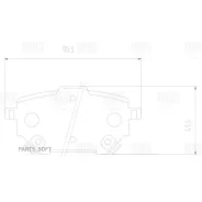 ������� ��������� �������� ��� ����������� Toyota Corolla (19-) | ��� | Trialli PF2467 PF2467 ����