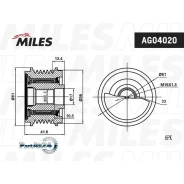 ����� ���������� ���� AUDI A4/A5/VW 1.8i-2.0i 07 Miles AG04020 AG04020 ����
