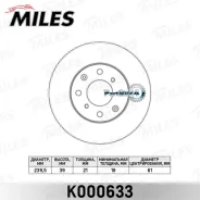 ���� ��������� Honda JAZZ 1.2-1.4 02-/LOGO 1.3 99-02 ���. ����. D 240��. Miles K000633 K000633 ����