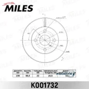 ���� ��������� Toyota Corolla 1.6 00-02 ���. ����. D 238��. Th 22��. Miles K001732 K001732 ����