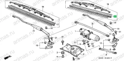 ������� ����� (400MM) 76622-S2A-003 76622S2A003 ����
