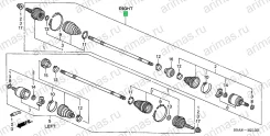 ��������� ��� � �����, ������ 44305-S5A-J00 44305S5AJ00 ����