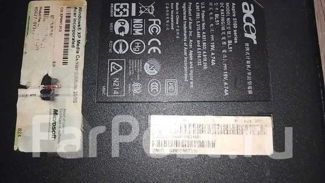 Acer Aspire 5100. 15.4", 1,6����, ��� 512 ��, ���� 200���, WiFi: 1 ����