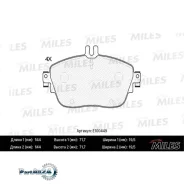 ������� ��������� MB A(W176) 12-/B(W246) 11- ���. L 144�� SemiMetallic Miles E100449 E100449 ����
