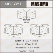 ������� ����. ���. Toyota 4Runner/ Hilux II/ Land Cruiser 2.2-4.2 84-/ VW Taro 2.4 89-97 MS1351 ����