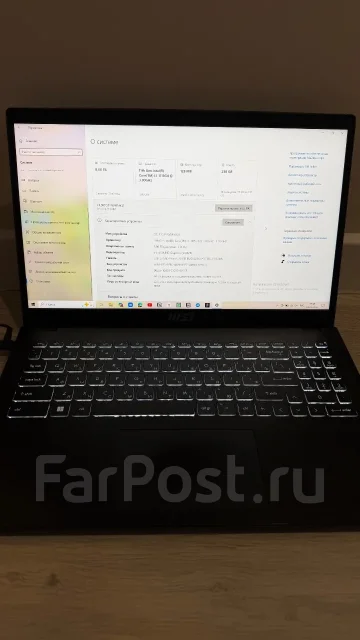 MSI Modern 15. 15.6", 3����, ��� 8 ��, WiFi: 1, Bluetooth: 1 ����