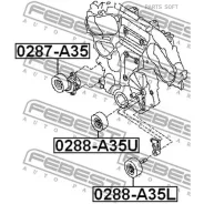 ����� �������� Nissan Murano Z51 2007-2014 0288-A35L Febest 0288A35L 0288A35L ����