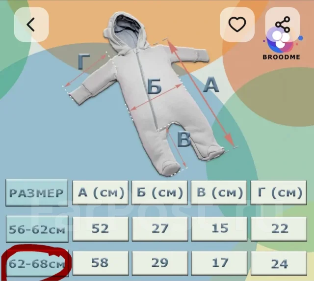 �����������. ����: 62-68, 68-74 �� ����