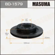 ���� ��������� Masuma, rear Toyota LAND Cruiser / VJA300L, ������ BD1579 ����