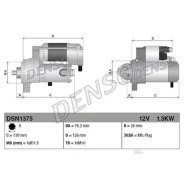 ������� 12V 1.3Kw BMW 1/3/4/5/7/X3/X4/X5/X6/Z4 Denso DSN1375 DSN1375 ����