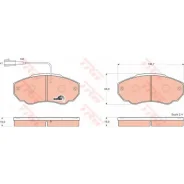 ������� ��������� �������� TRW, �������� �� ��� (4 ��), ���. GDB1517 GDB1517 ����