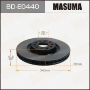 ���� ��������� Masuma, front Volkswagen Tiguan 17- BD-E0440, �������� BDE0440 ����