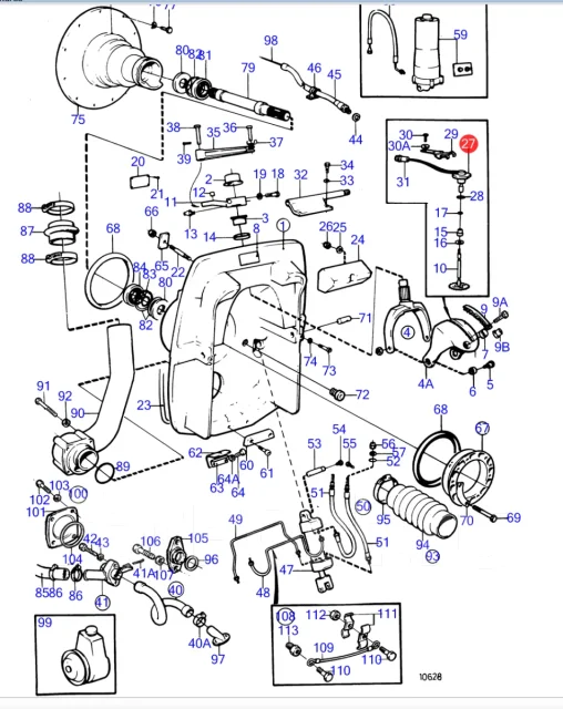 ������ ����� Volvo Penta SP DP 22314183, 873531, 828726 ������ ����
