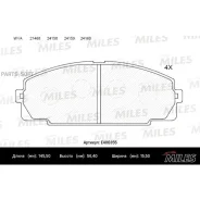 ������� ��������� �������� (��� �������) (����� Low-Metallic) Toyota Hiace 2.0-2.7 84- (TRW GDB770) E400355 Miles E400355 E400355 ����