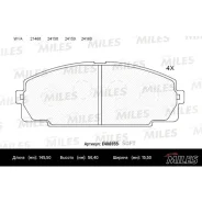 ������� ��������� �������� (��� �������) (����� Low-Metallic) Toyota Hiace 2.0-2.7 84- (TRW GDB770) E400355 E400355 ����