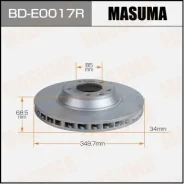 ���� ��������� Masuma, front AUDI Q7 09-15 RH BD-E0017R, ������ �������� BDE0017R ����