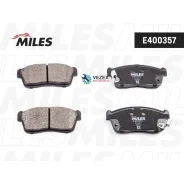 ������� ��������� �������� Suzuki Ignis 00/ALTO 02- (����� Semi-Metallic ISO 9001 ). Miles E400357 E400357 ����