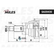 ���� Suzuki Baleno 1.6/1.8 95-02 ���. Miles GA20430 GA20430 ����