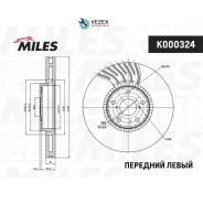 ���� ��������� �������� ����� ! ������������� Lexus GS 300-460 05- D=334 (ISO9001). Miles K000324 K000324 ����