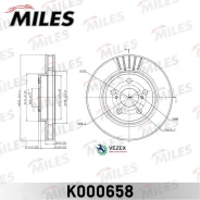 ���� ��������� �������� ������������� Toyota Carina E 1.6-2.0 (_T19_) 1993/01-1997/09D=255 ��. (ISO Miles K000658 K000658 ����