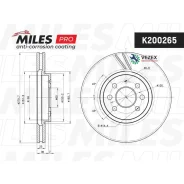 ���� ��������� OPEL Astra 04-10/Meriva 03-10 ���. (� ���������) PRO Miles K200265 K200265 ����