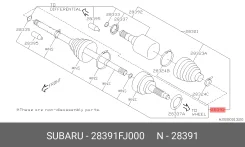 ��� ��������� Subaru 28391FJ000 28391FJ000 ����
