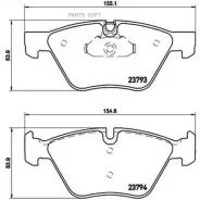 ������� ����. ���. BMW 3 (E90, E91) 1,8-3,0/D/XD 01/05-/ 5 (E60, E61) 2,0-2,5/D 07/03- Brembo P06057 P06057 ����